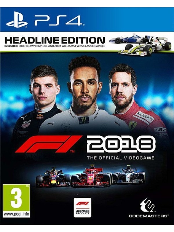 F1 2018 (Headline Edition) (PS4 - použité - EN)