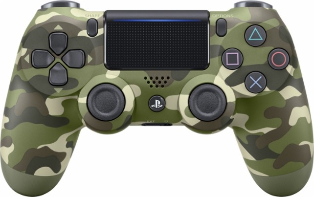 Sony DualShock 4 (Příslušenství - použité - EN - Green Camouflage)